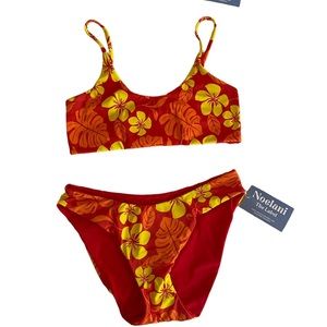 Noelani the Label | Bespoke Reversible Hibiscus Hawaiian Print Bikini | Medium